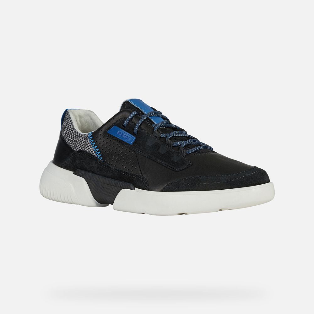 Geox Sneakers Black/Blue Smoother - Geox Mens Shoes - NKLTGA523